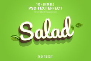 Salad-3D Text Effect
