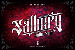 Salliery – Blackletter Tattoo Font