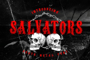 Salvators Metal Display Font