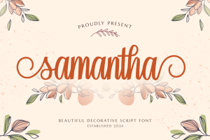 Samantha – Wedding Font