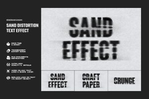 Sand Distortion Text Effect