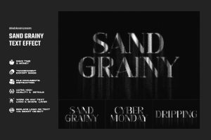 Sand Grainy Text Effect