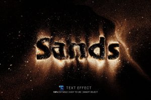 Sands Editable PSD Text Effect