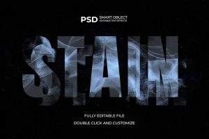 Sandy Distort Text Effect with Abstract Texture