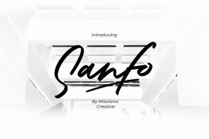 Sanfo Brush Font