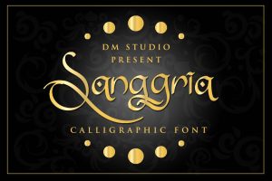 Sanggria – Calligraphic Font