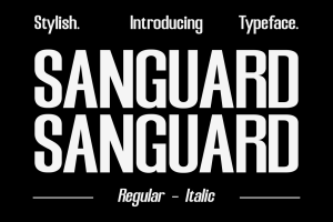 SANGUARD – A Modern Sans Serif Font