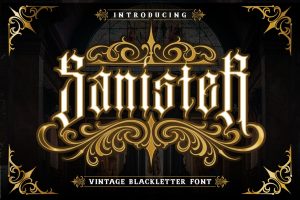 Sanister Modern Blackletter Font