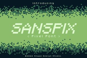 Sanspix – Pixel Font