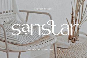 Sanstar – Modern Sans Serif Font Family