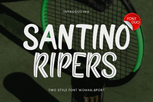 Santino Ripers – Feminine Sport Font