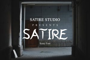 Satire – Scary Font