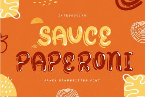 Sauce Paperoni | Fancy Handwritten Font