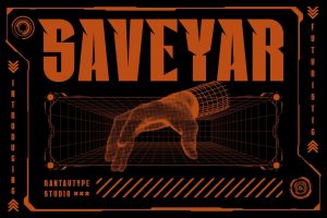 Saveyar A Futuristic Font