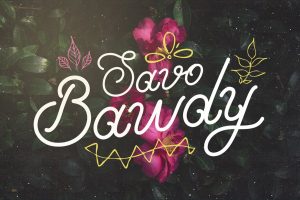 Savo Bawdy – Cursive Typeface