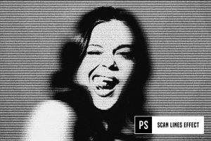 Scan Lines Photo Effect