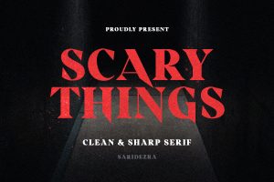 Scary Things – Sharp & Creepy Serif