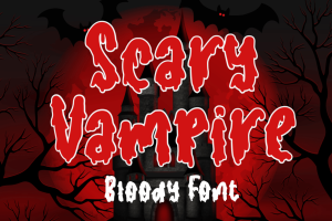 Scary Vampire – Bloody Font