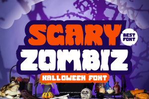 Scary Zombiz – Halloween Font