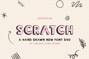 Scratch Font Duo