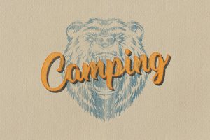 Scratched Paper Overprint Effect