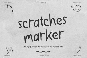 Scratches Marker || Handwtritten Font