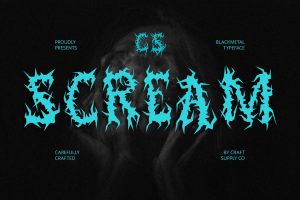 Scream – Black Metal Font