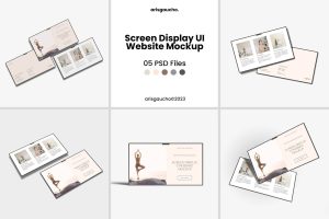 Screen Display UI Website Mockup