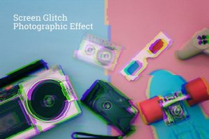Screen Glitch Photographic Effect
