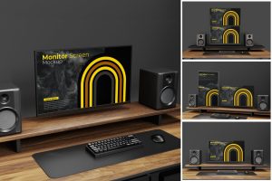 Screen Monitor Mockup