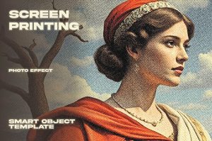 Screen Printing Photo Effect