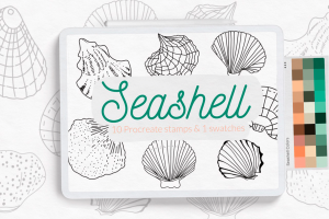 Seashell Stamps For Procreate