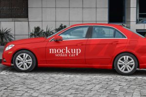 Sedan Car Mockup