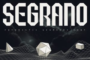 Segrano – Futuristic Geometric Fonts