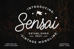 Sensai – Vintage Monoline Script