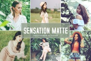 Sensation Matte Photoshop Actions