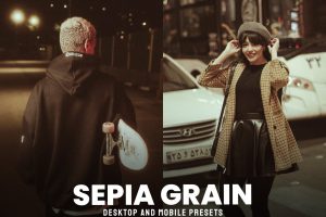 Sepia Grain – Desktop and Mobile Presets