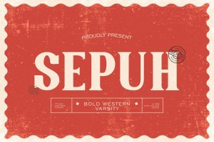 Sepuh – Bold Western Varsity Font