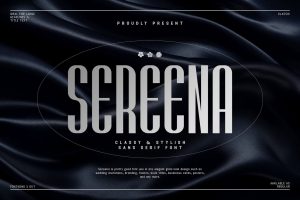 Sereena – Classy & Stylish Sans Serif Font