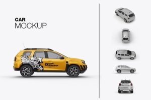 Set Car Mockup