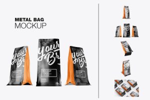 Set Coffee Bags Mockup