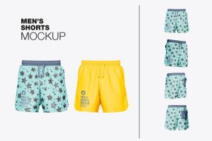 Set Men’s Shorts Mockup