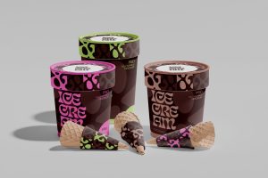 Set of Ice Cream Mockup