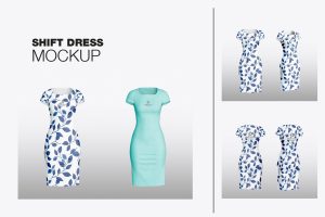 Set Shift Dress Mockup