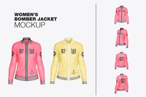 Set Women’s Bomber Jacket Mockup