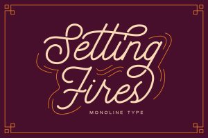Setting Fires – Retro Vintage Logo Font