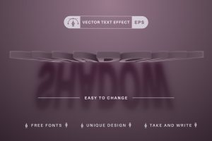 Shadow – Editable Text Effect, Font Style