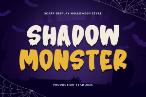 Shadow Monster – Halloween Font