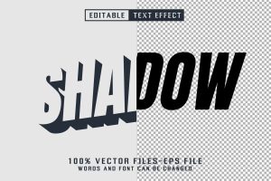 Shadow Text – Editable Text Effect
