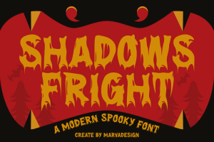 Shadows Fright – A Modern Spooky Font